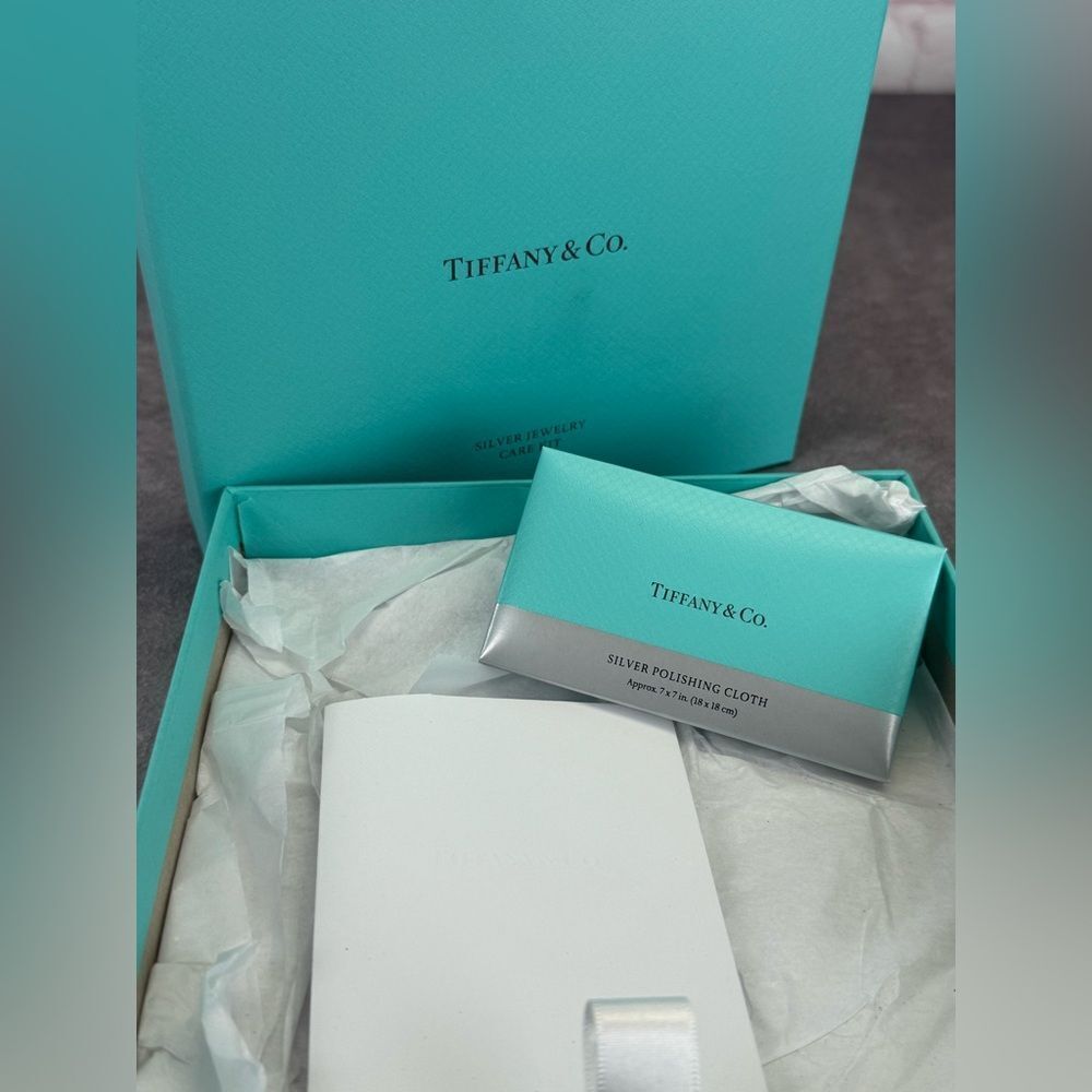 Tiffany  Co Jewelry Silver Cleaning Care Kit Cloth